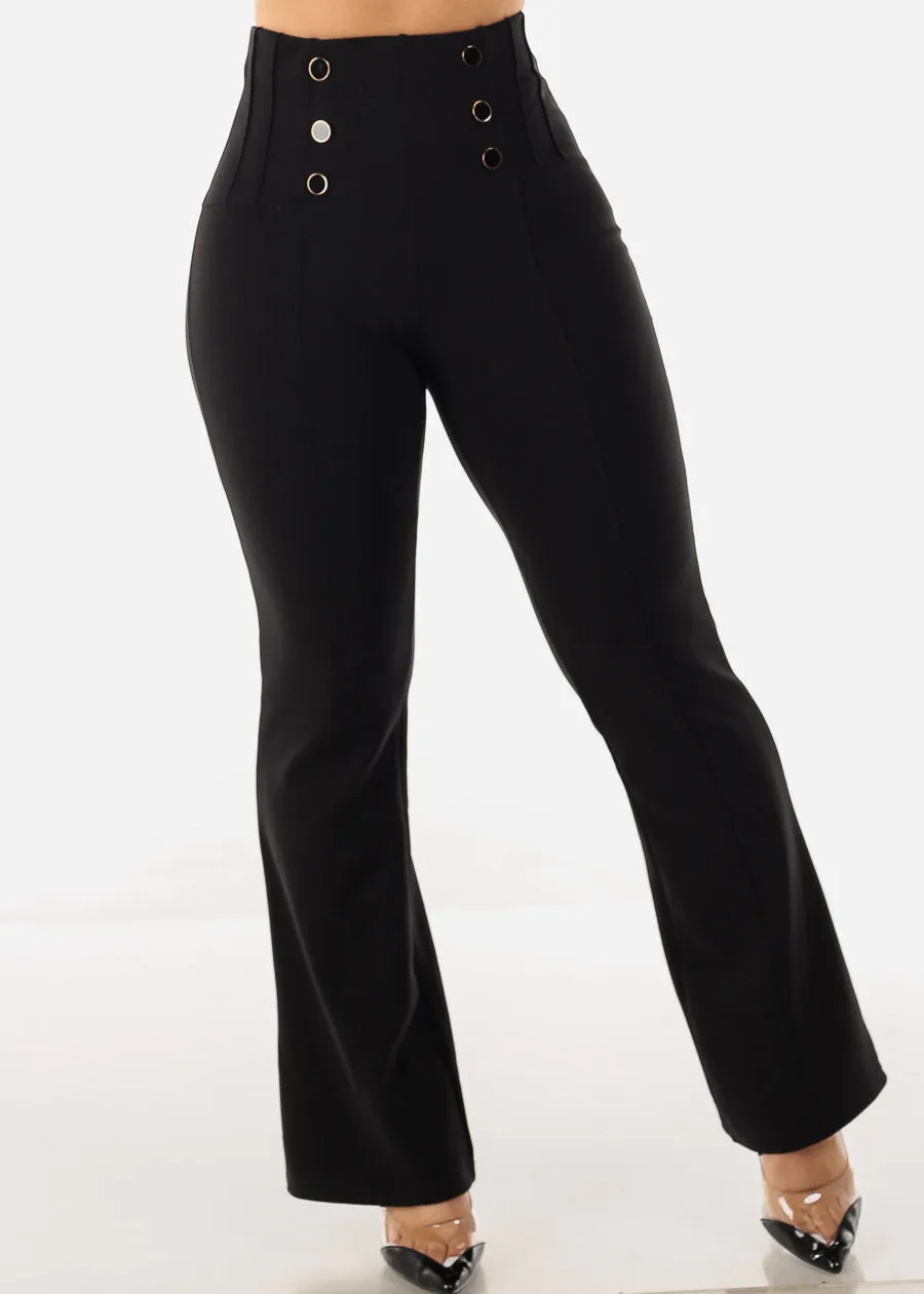 Butt Lifting Black Dressy Bootcut Pants sold by Moda product image thumbnail 3
