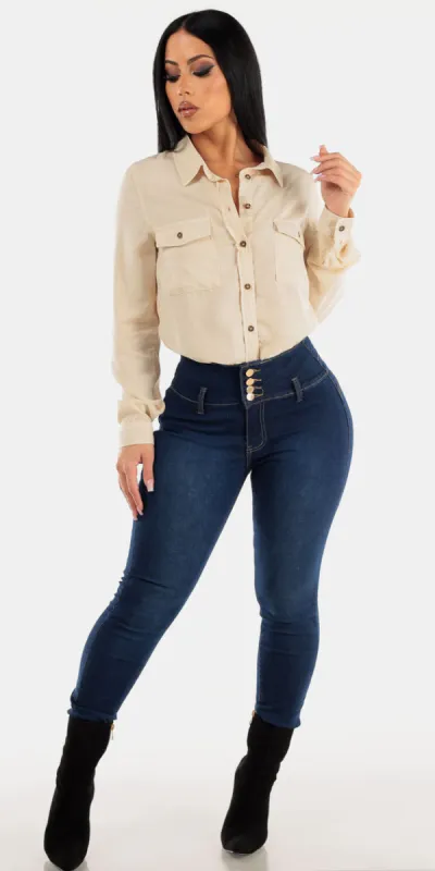 Casual Shirt Butt Lift Skinnies Look sold by Moda