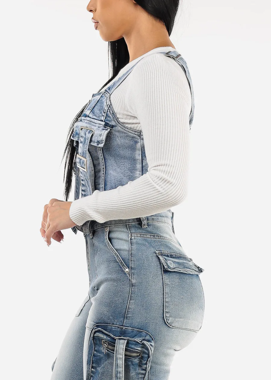 Sleeveless Acid Wash Denim Vest Blue sold by Moda product image thumbnail 4
