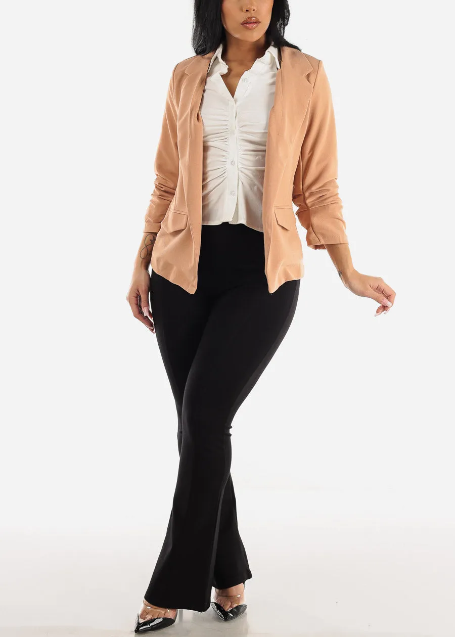 Spandex Waist Pull On Black Dressy Flared Pants sold by Moda product image thumbnail 2