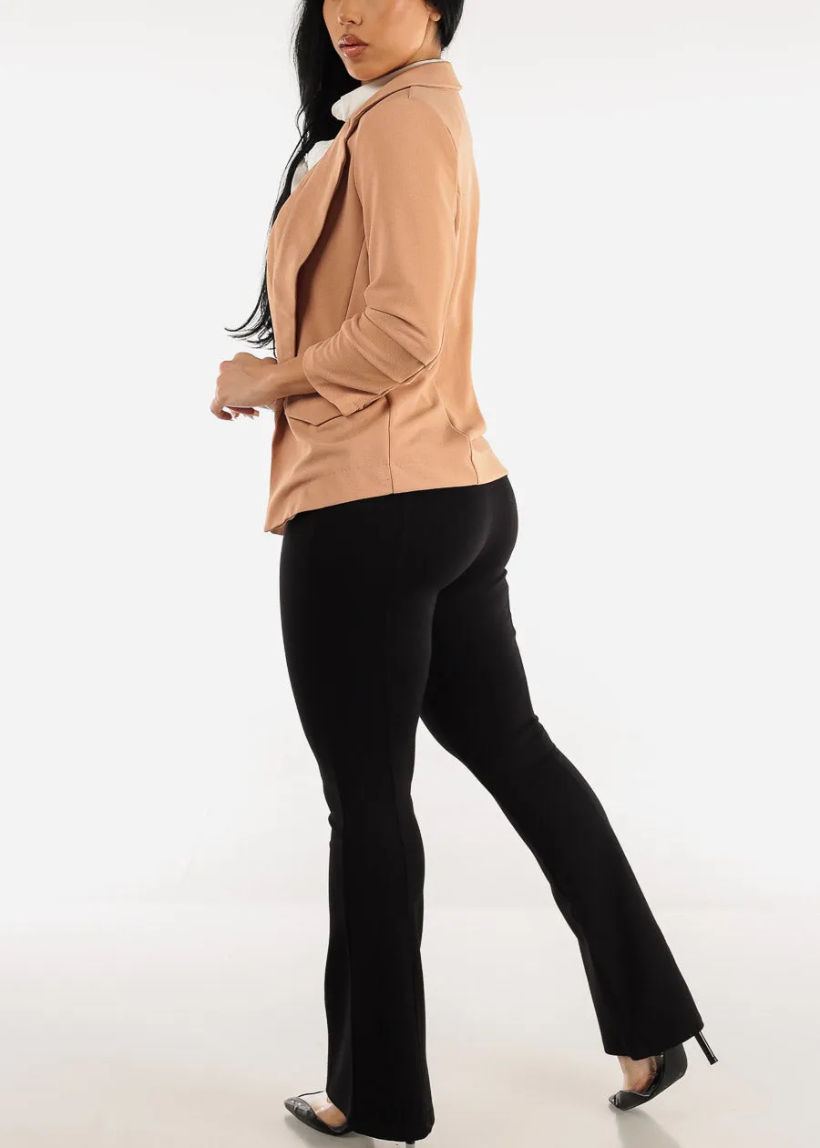 Spandex Waist Pull On Black Dressy Flared Pants sold by Moda product image thumbnail 5