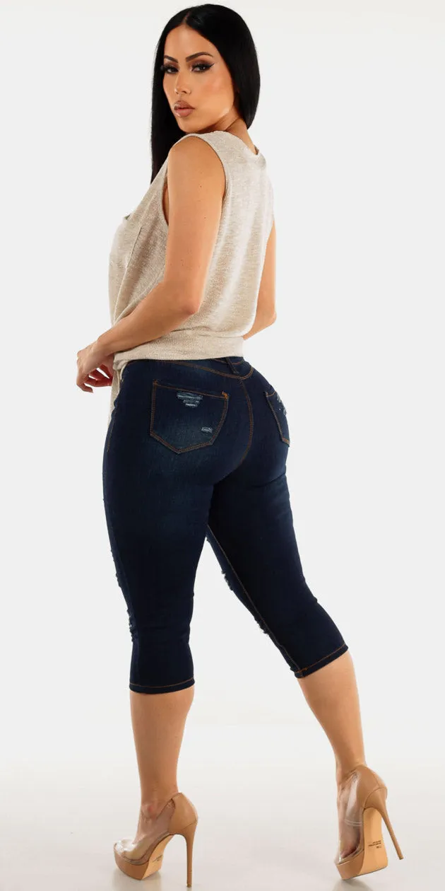 Knit Tunic Ripped Denim Outfit sold by Moda product image thumbnail 2