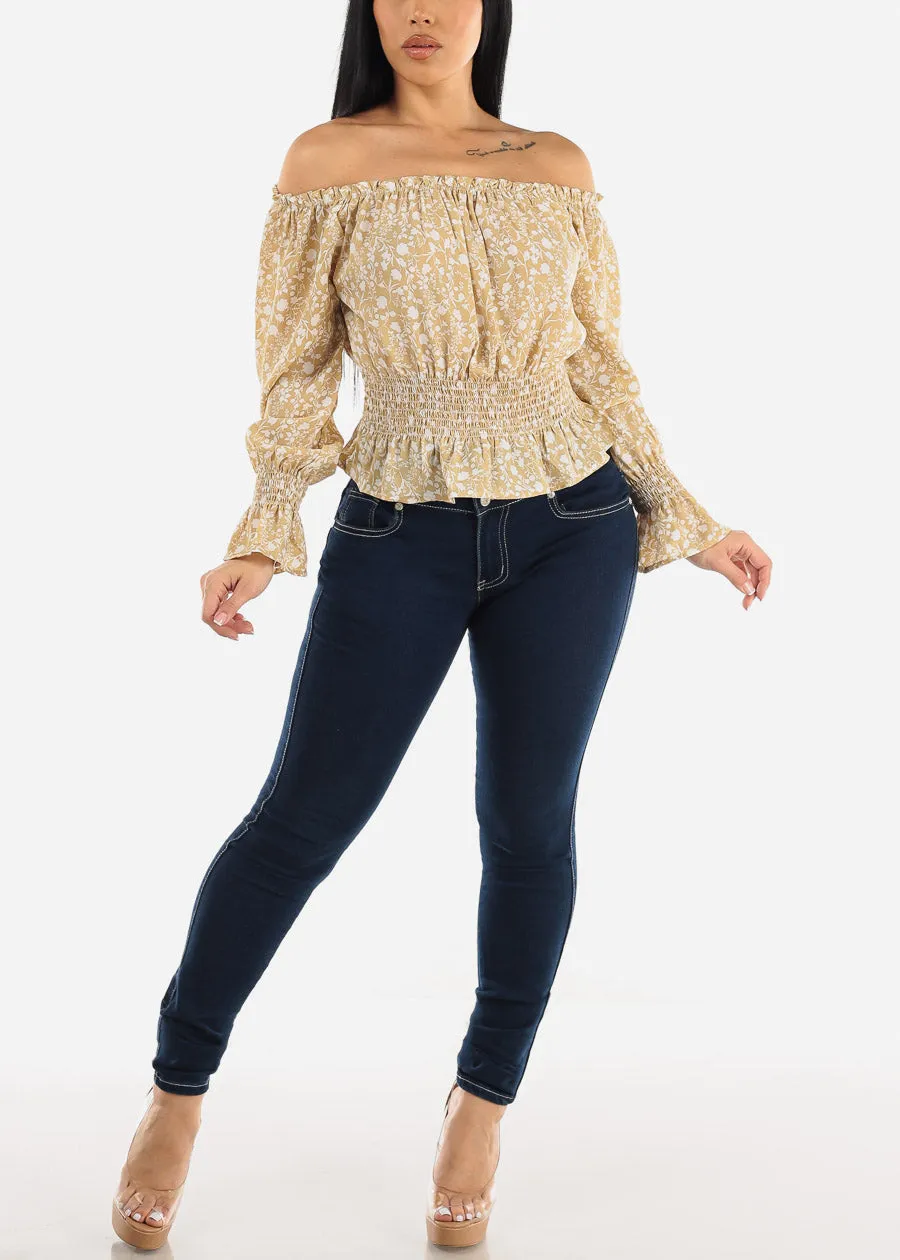 Levantacola Dark Wash High Waisted Skinny Jeans sold by Moda product image thumbnail 2