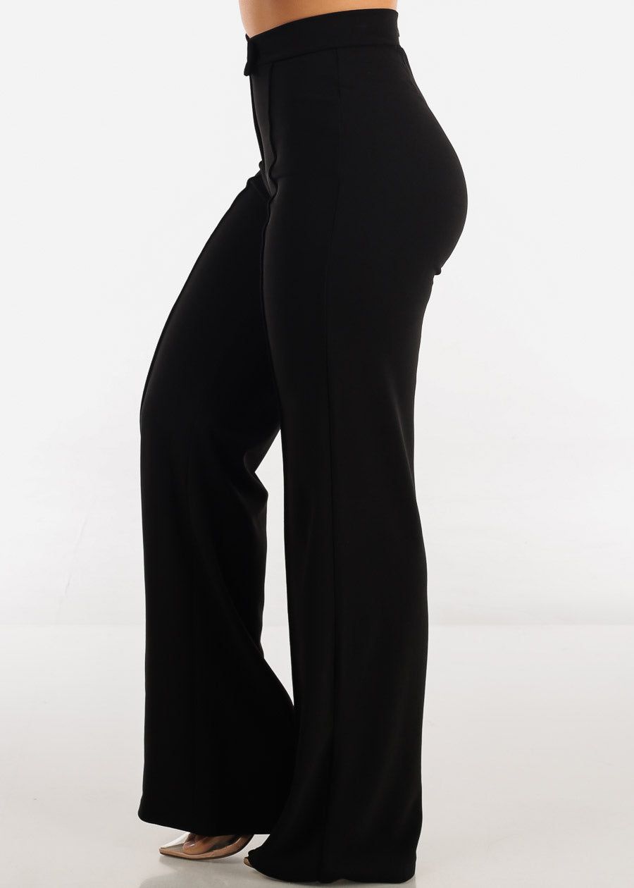 Black High Waist Wide Legged Dress Pants sold by Moda product image thumbnail 3