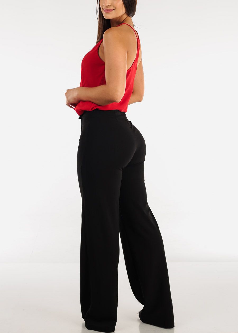 Black High Waist Wide Legged Dress Pants sold by Moda product image thumbnail 5