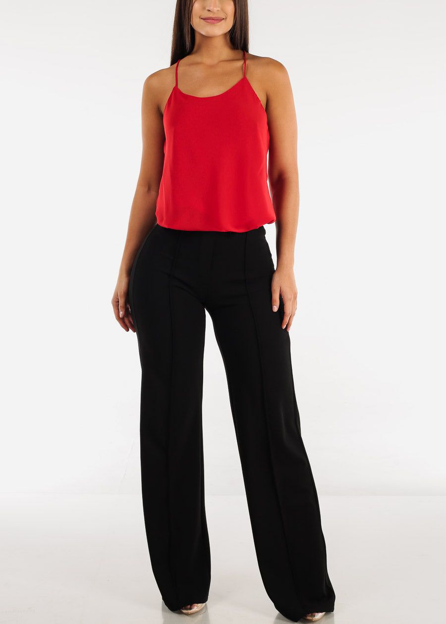 Black High Waist Wide Legged Dress Pants sold by Moda product image thumbnail 2
