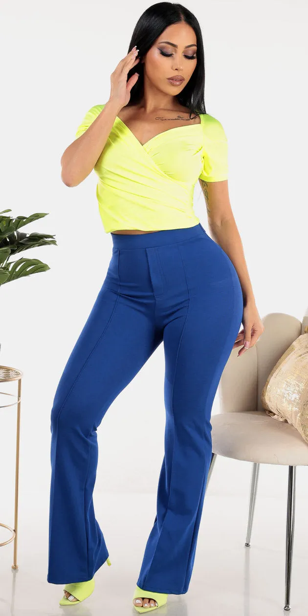 Surplice Blue Dressy Pants Combo sold by Moda