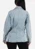 Long Sleeve Light Denim Blazer w Pockets sold by Moda