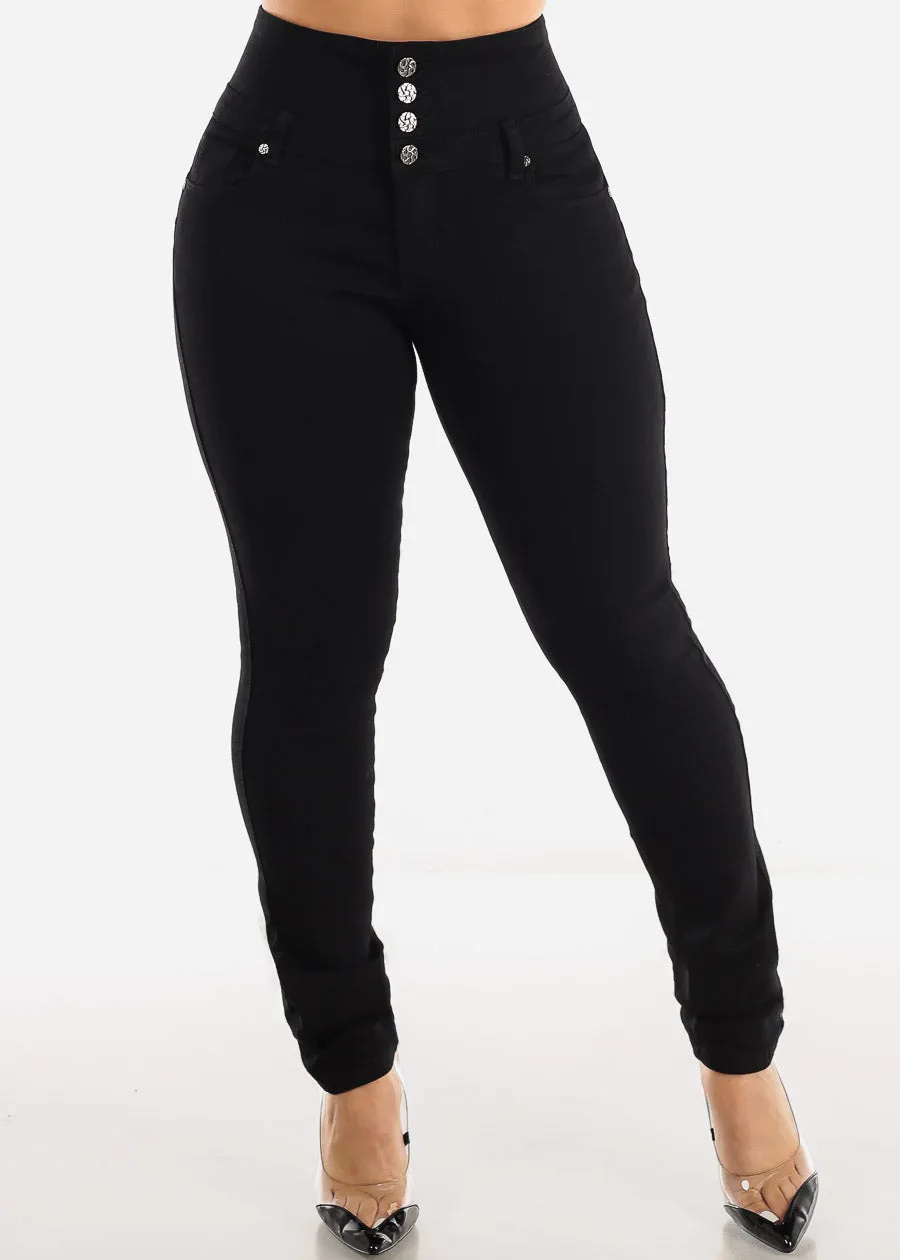 MX JEANS Super High Waisted Black Butt Lifting Skinny Jeans sold by Moda product image thumbnail 4