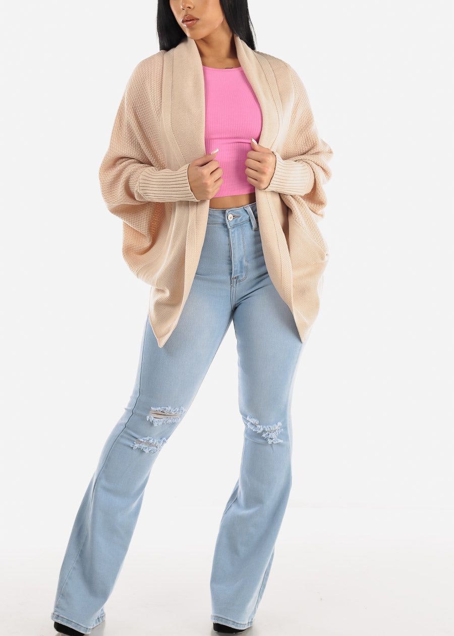 Ribbed Crewneck Long Sleeve Crop Top Pink sold by Moda product image thumbnail 2