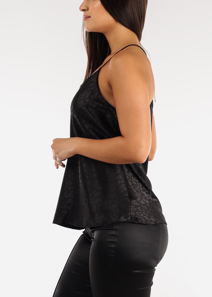 Sleeveless Leopard Print Cami Top Black sold by Moda product image thumbnail 3