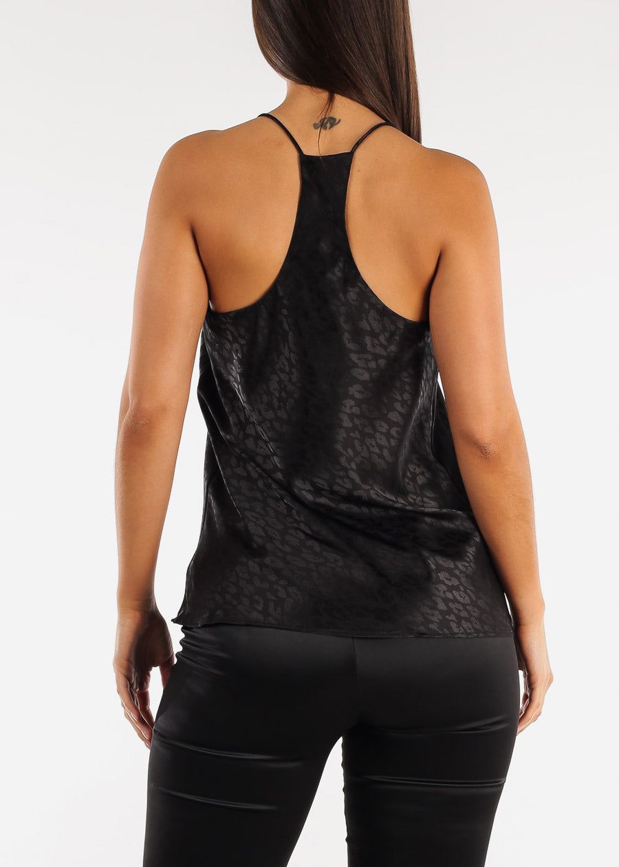 Sleeveless Leopard Print Cami Top Black sold by Moda product image thumbnail 4