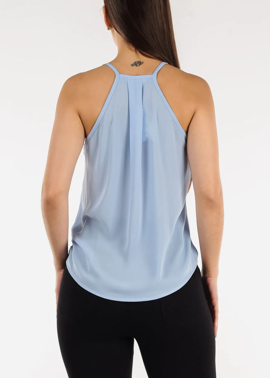 Sleeveless Surplice Chiffon Cami Top Light Blue sold by Moda product image thumbnail 4