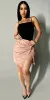 Backless Cami Pleather Mauve Set sold by Moda