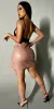 Backless Cami Pleather Mauve Set sold by Moda