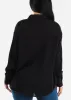 Black Long Sleeve Textured Button Down Shirt sold by Moda