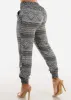 Smocked Waist Printed Jogger Pants Olive sold by Moda