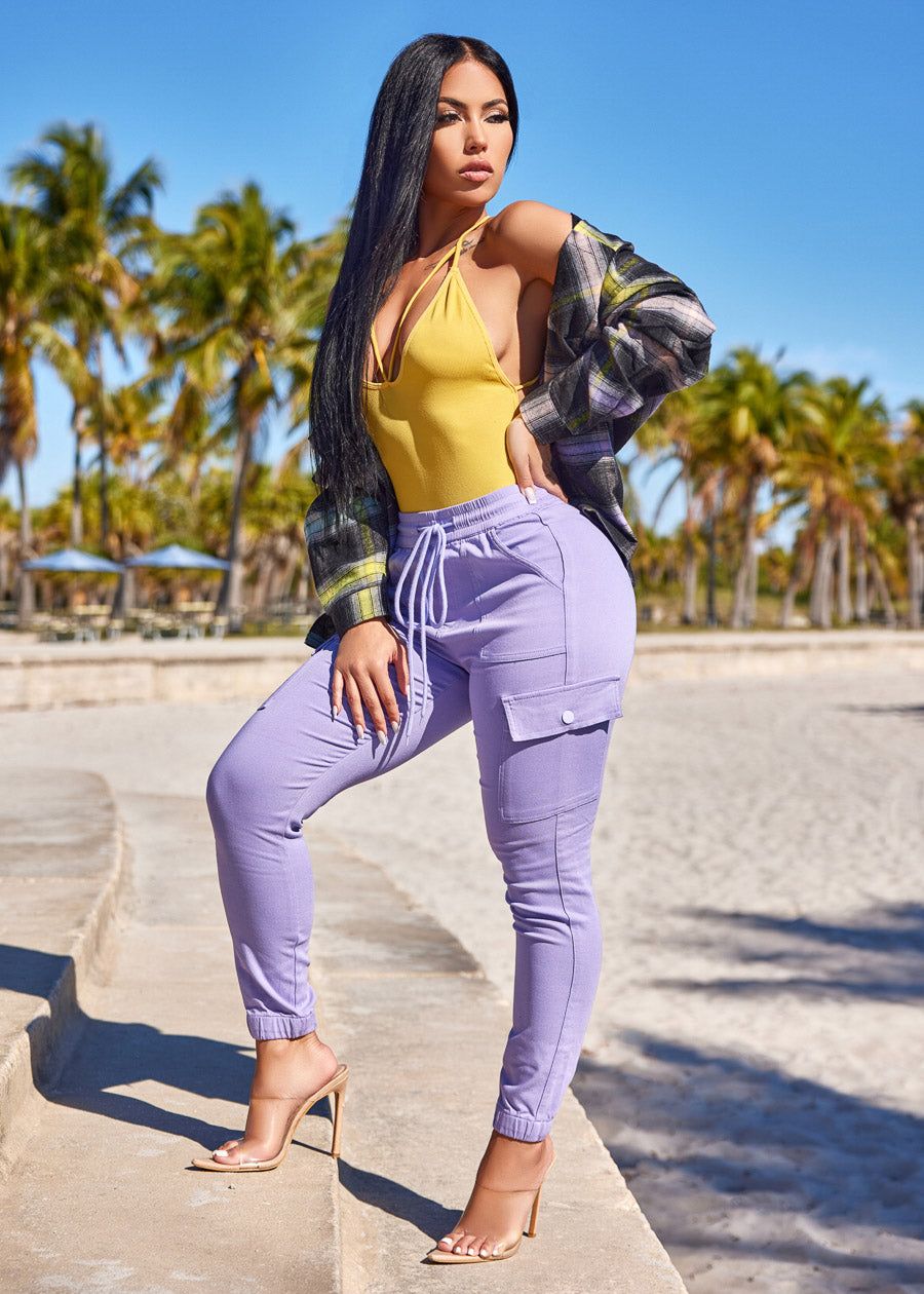 Open Back Seamless Bodysuit Yellow sold by Moda product image thumbnail 4