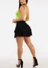 Black Ruffled Mini Skort sold by Moda