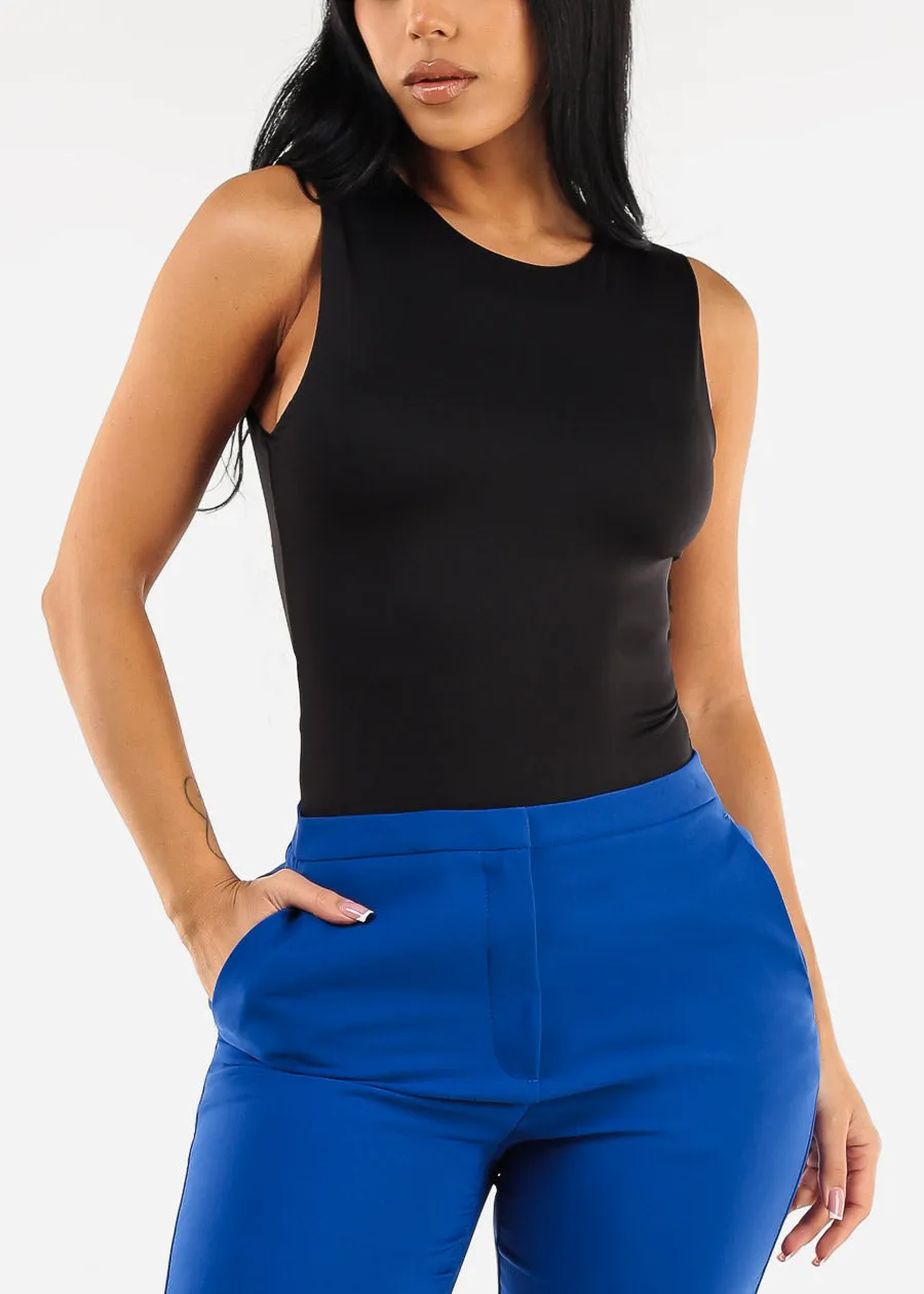 Sleeveless Black Crewneck Thong Bodysuit sold by Moda product image thumbnail 5