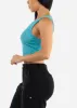 Sleeveless Round Neck Tank Top Blue sold by Moda