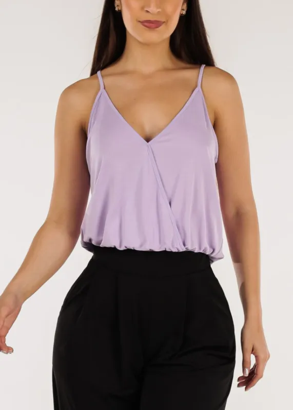 Sleeveless Surplice Cami Top Lavender sold by Moda