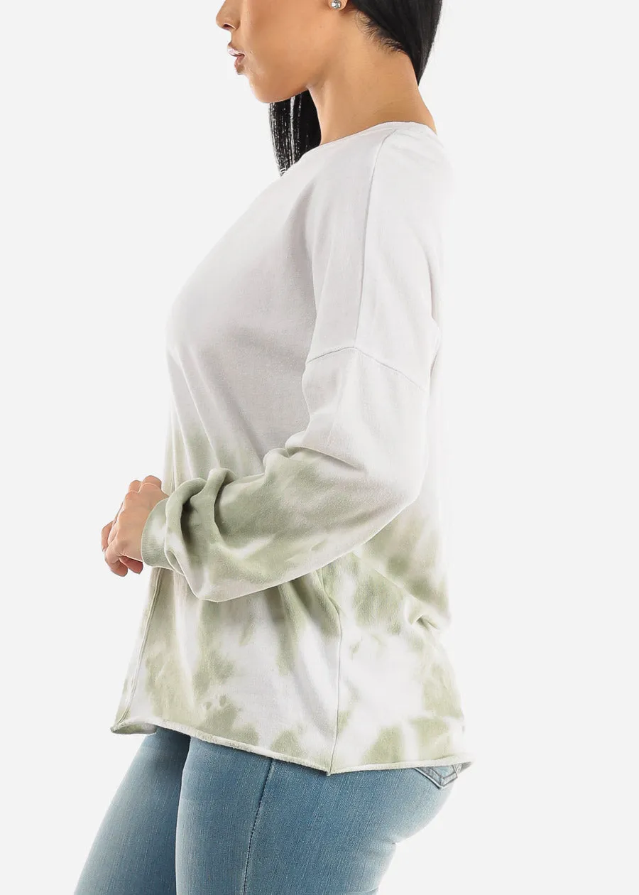 Long Sleeve Crewneck Tie Dye Fleece Pullover sold by Moda product image thumbnail 3