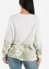 Long Sleeve Crewneck Tie Dye Fleece Pullover sold by Moda