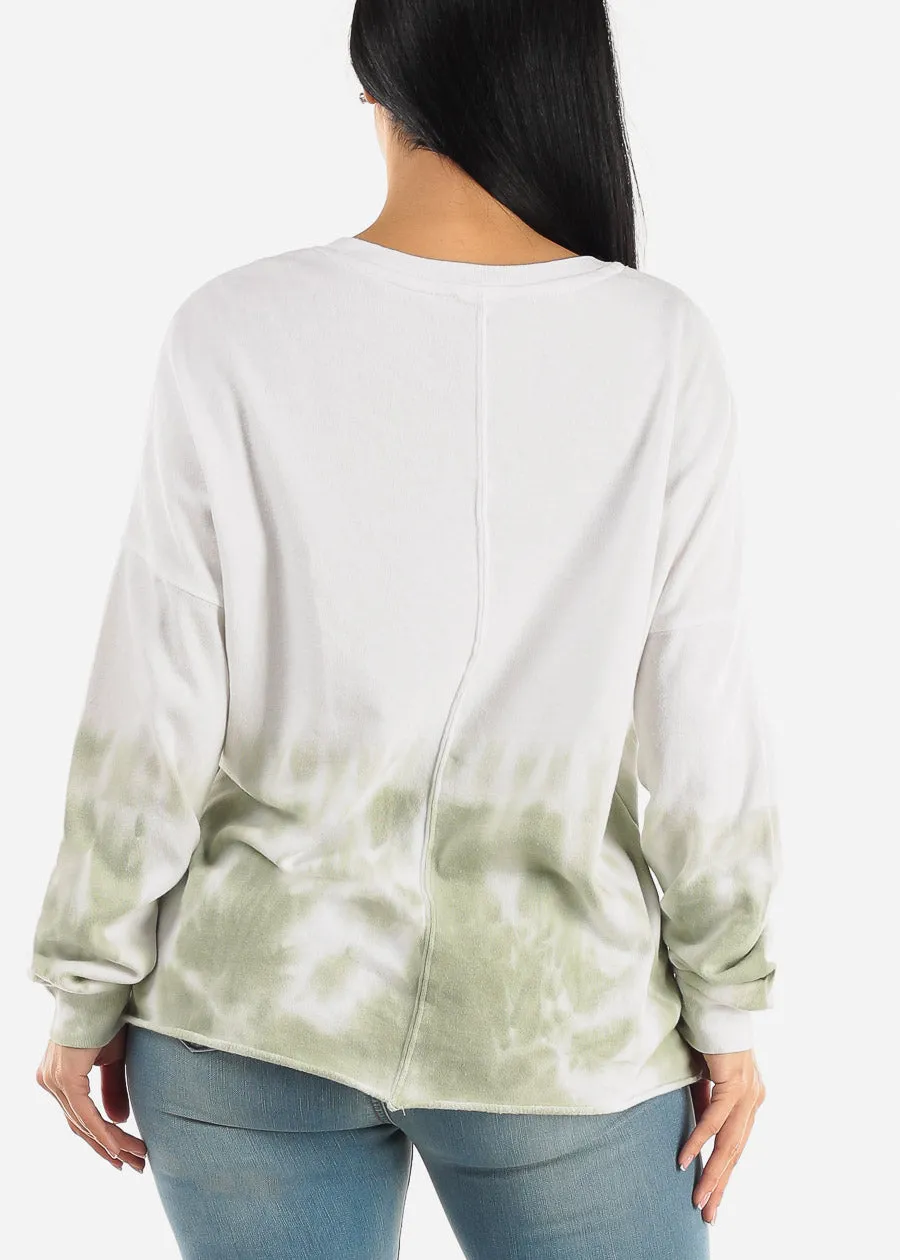 Long Sleeve Crewneck Tie Dye Fleece Pullover sold by Moda product image thumbnail 4