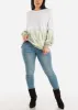 Long Sleeve Crewneck Tie Dye Fleece Pullover sold by Moda