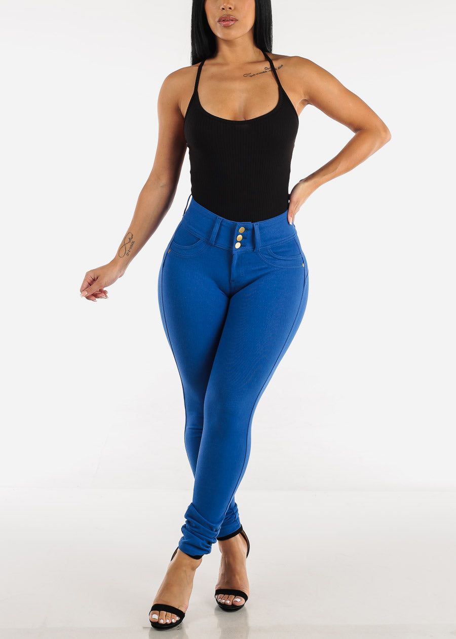 Black Strappy Open Back Ribbed Bodysuit sold by Moda product image thumbnail 5