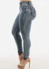 Ultra High Waisted Butt Lifting Skinny Jeans Med Sand Wash sold by Moda