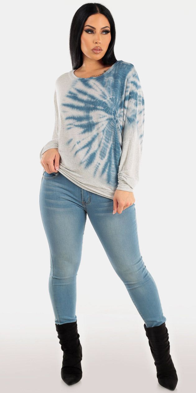 Blue Skinnies Tie Dye Outfit sold by Moda