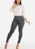 White Chiffon Button Up Dressy Shirt sold by Moda