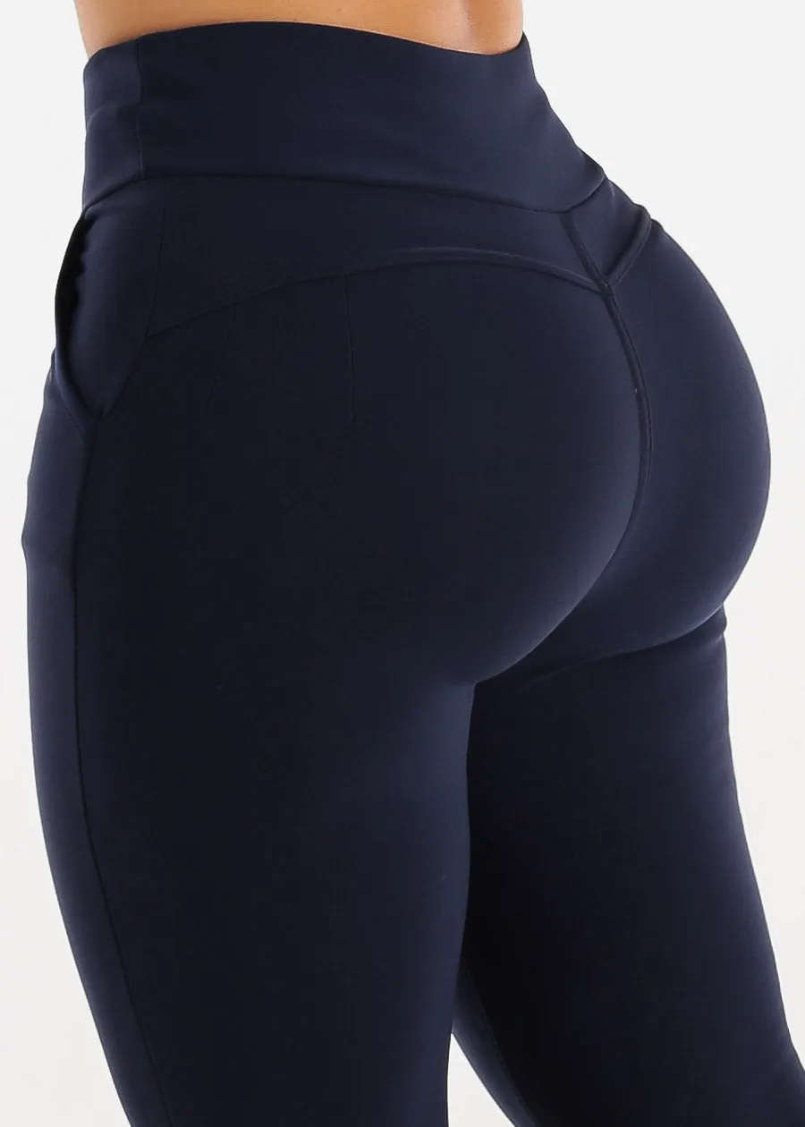 High Waisted Butt Lifting Navy Skinny Pants sold by Moda