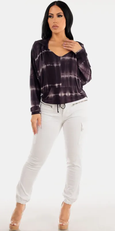 White Cargo Jogger Tie Dye Set sold by Moda