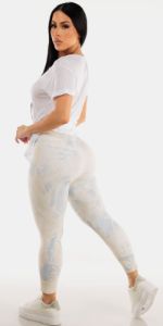 Printed Workout Leggings Combo sold by Moda