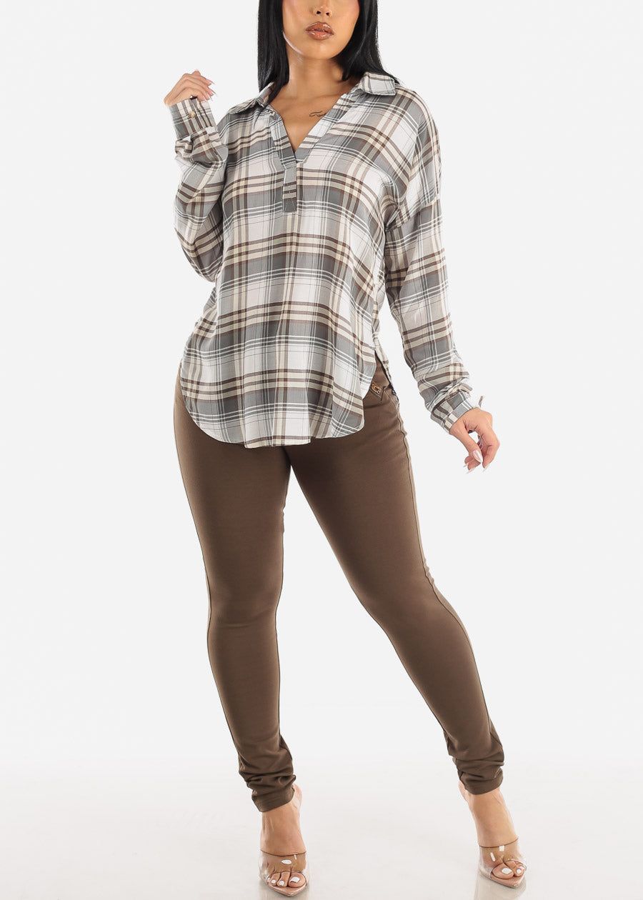 Mid Rise Olive Skinny Pants sold by Moda product image thumbnail 2