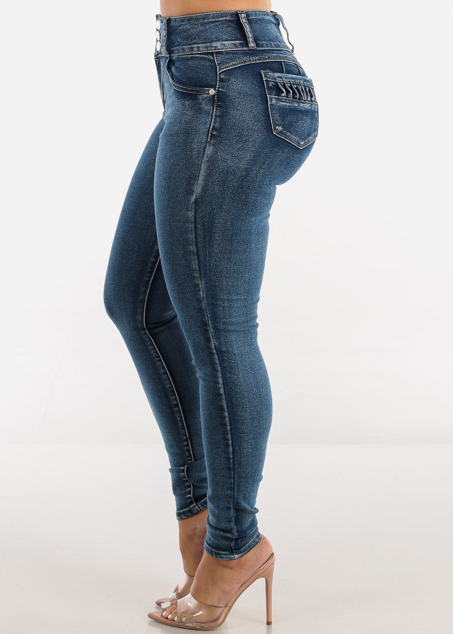 Butt Lifting High Waist Stretchy Skinny Jeans sold by Moda product image thumbnail 4