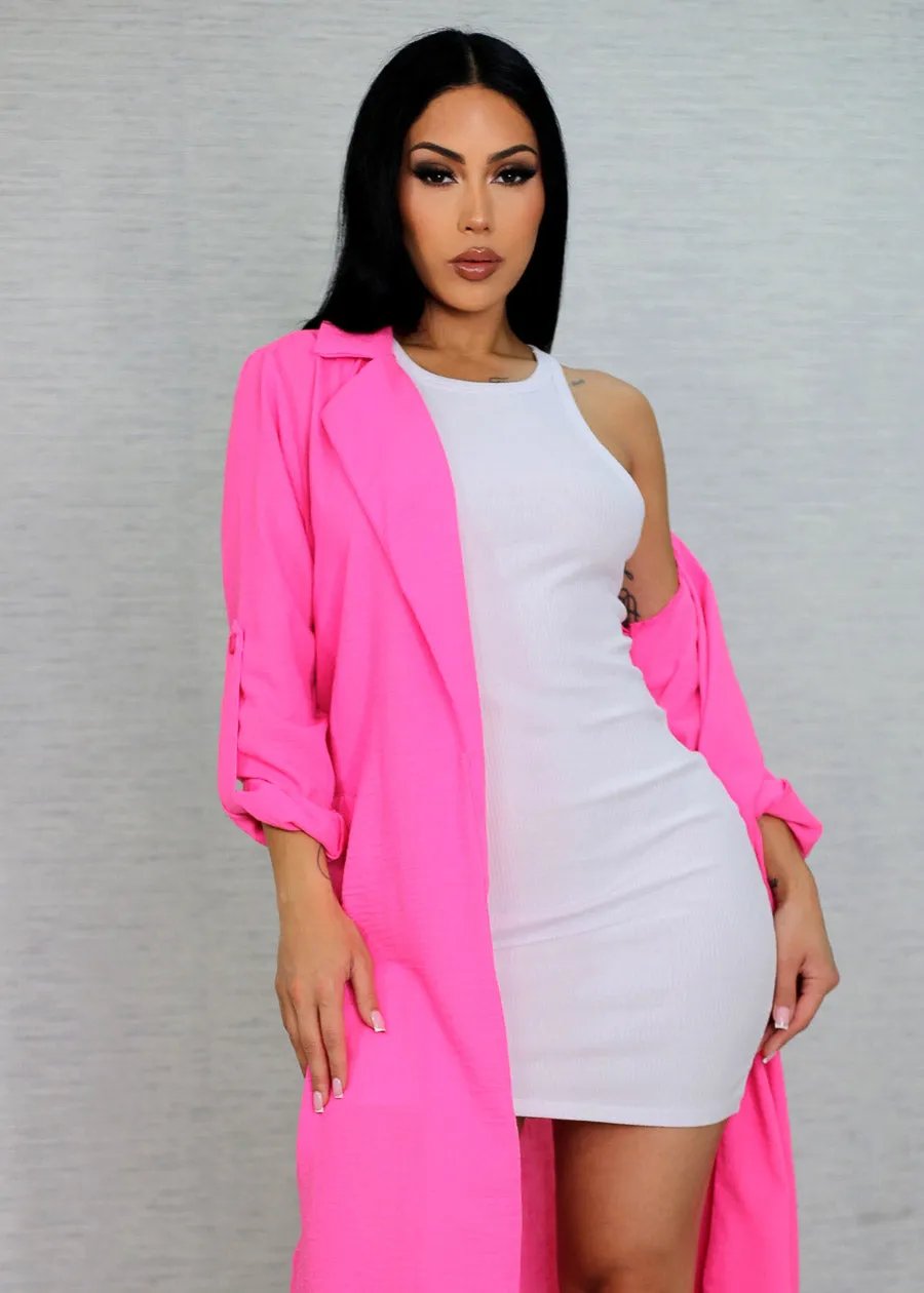 Ribbed Bodycon Tank Mini Dress White sold by Moda product image thumbnail 3