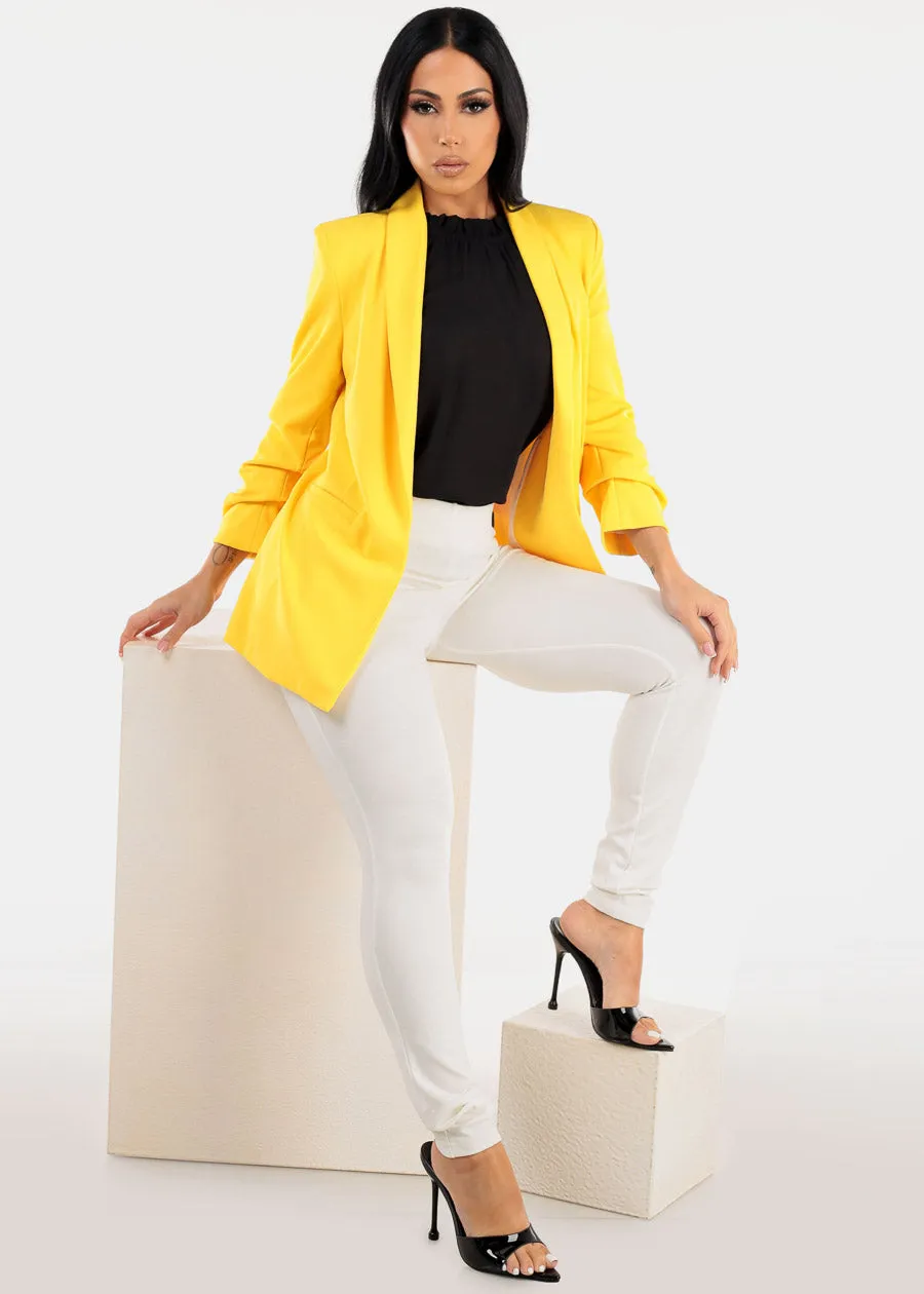 High Waisted Pull On White Stretch Skinny Pants sold by Moda product image thumbnail 2