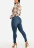 Classic Mid Rise Stretchy Whiskered Skinny Jeans sold by Moda