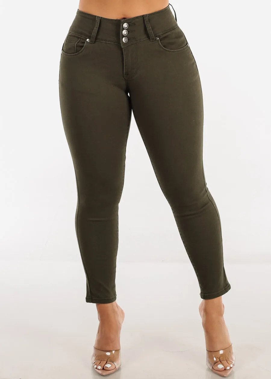 Mid Rise Butt Lifting Ankle Length Skinny Jeans sold by Moda product image thumbnail 4
