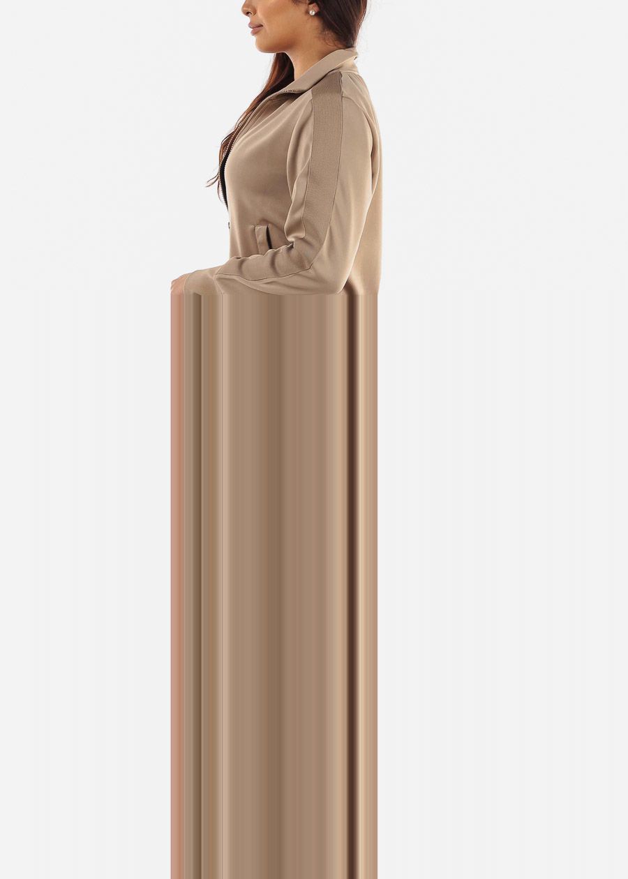 Tan Zip Up Tracksuit (2 PCE SET) sold by Moda product image thumbnail 3