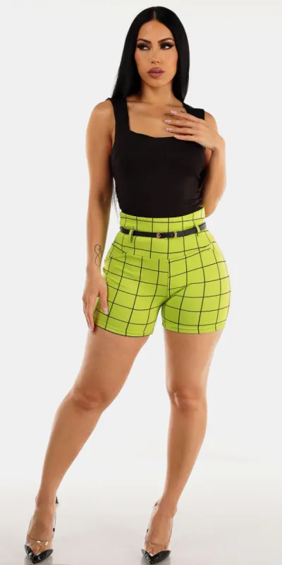 Black Stretch Butt Lift Plaid Outfit sold by Moda