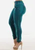 Butt Lifting High Waist Skinny Jeans Teal sold by Moda