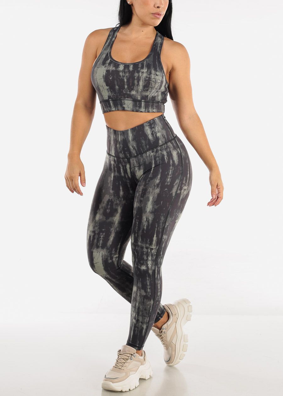 MONO B Cut Out Racerback Sports Bra Tie Dye sold by Moda product image thumbnail 3