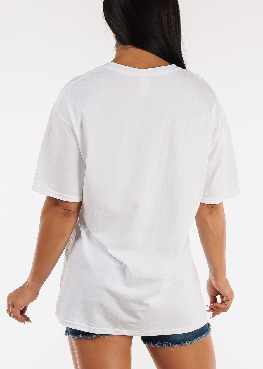 Oversized Short Sleeve America Graphic Tee White sold by Moda product image thumbnail 4