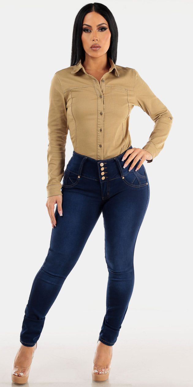 Ruched Shirt Butt Lift Set sold by Moda