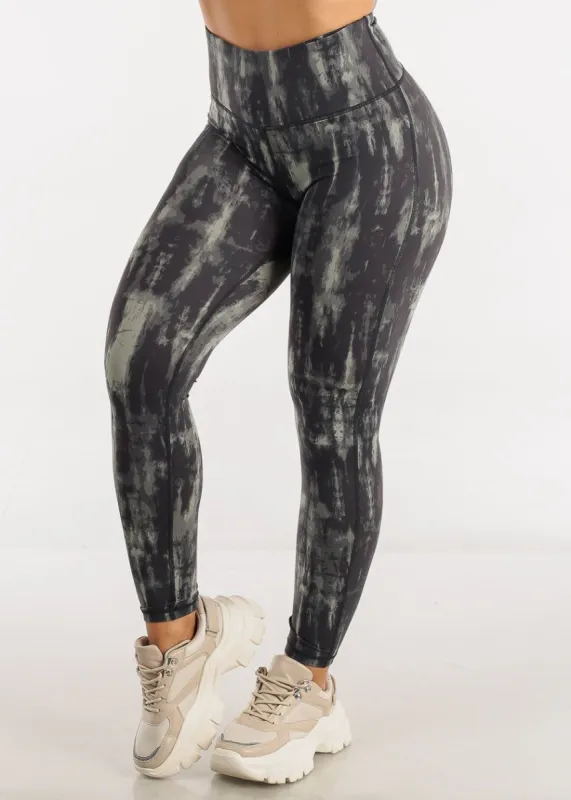 MONO B Activewear High Waisted Leggings Tie Dye made by Moda